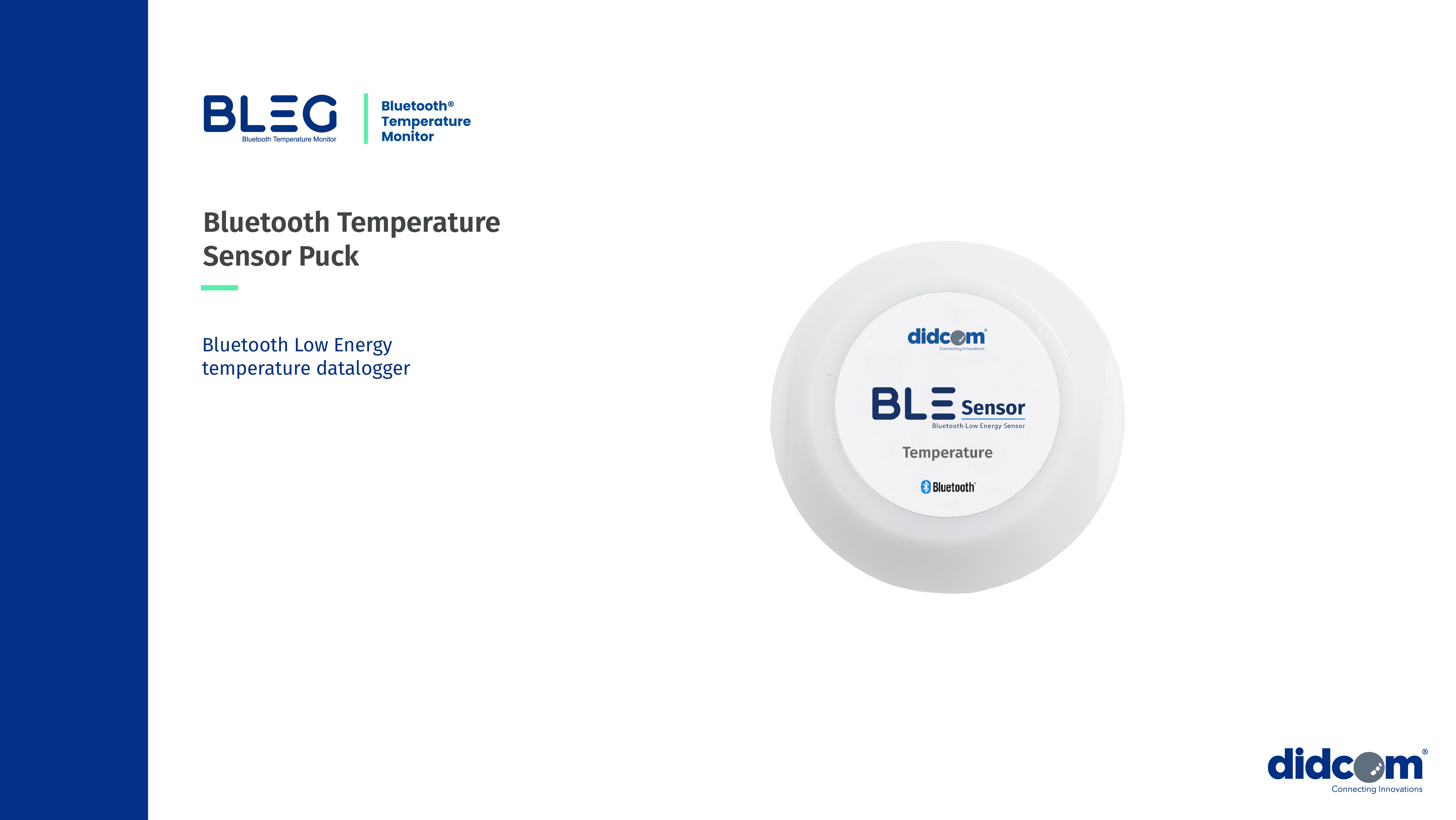 image of Didcom Bluetooth Temperature Sensor Puck
