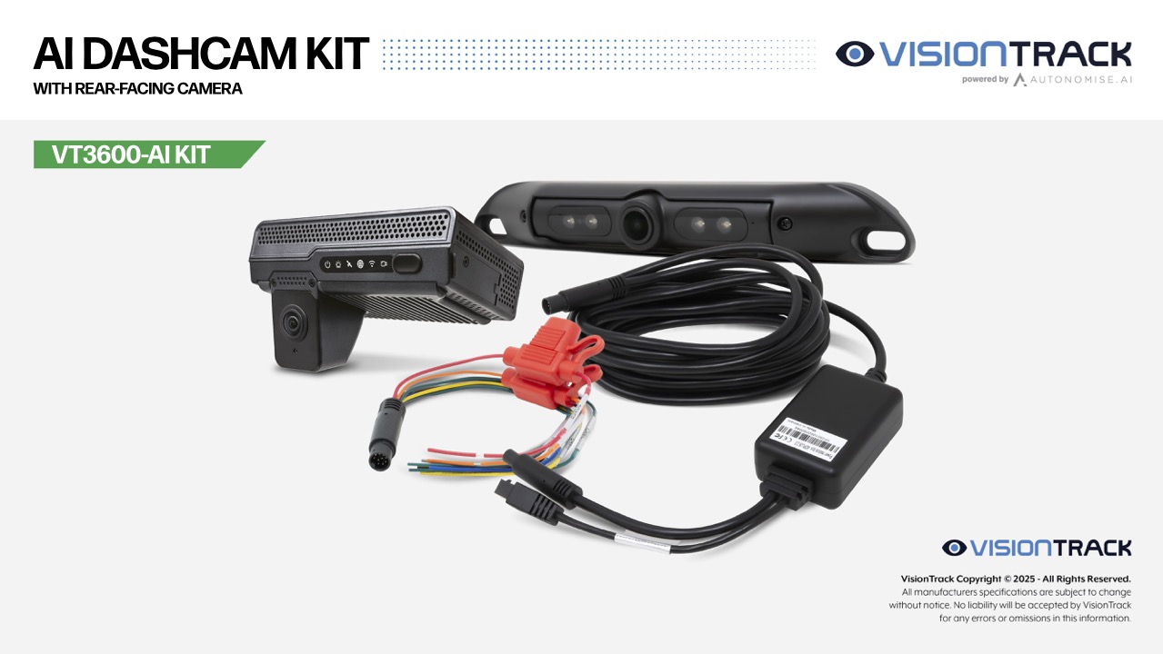 image of VT3600AI (Dual w/AI Dashcam) + Rear License Plate Cam