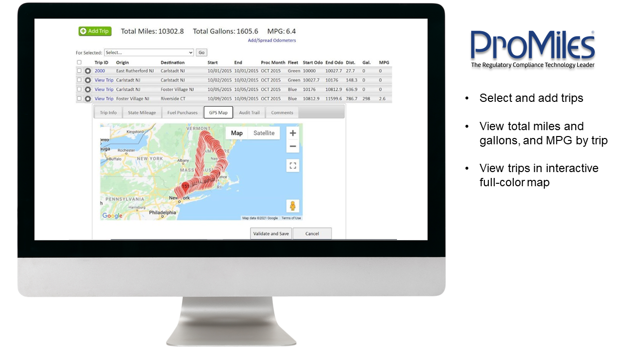 image of ProMiles Automated Fuel Tax Reporting