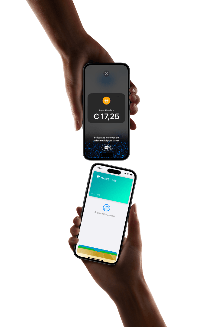 iPhone 15 Pro paying through Tap To Pay