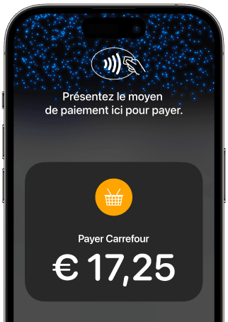 iPhone showing tap to pay payment screen