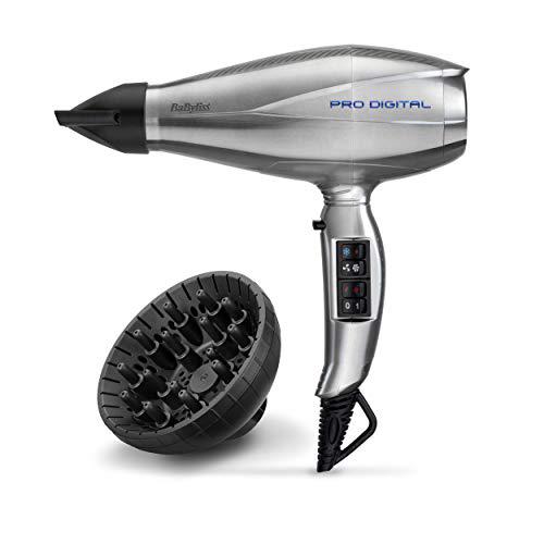 BaByliss 6000E Asciugacapelli Digitale EC, Funzione Ionica