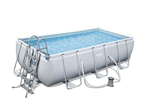 Bestway 56441 Rectangular Power Steel Frame Pool