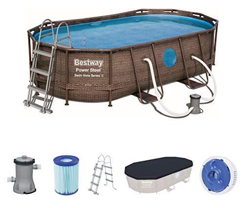 Bestway 56714-19 Piscine Ovali, Marrone