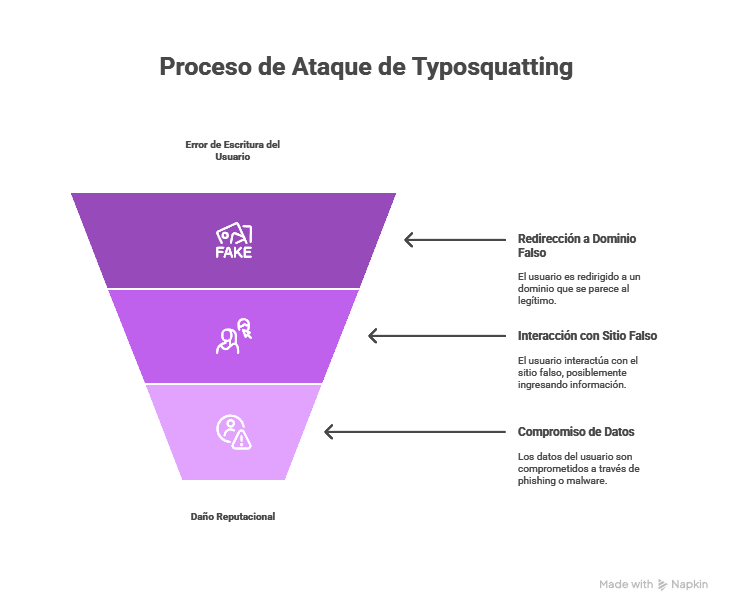 Infografia sobre Typosquatting. Minery Report
