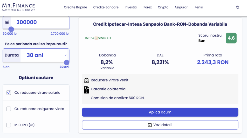 credit ipotecar intesa sanpaolo bank