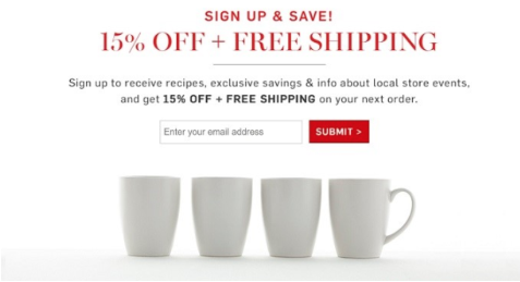 Image of an email incentive campaign