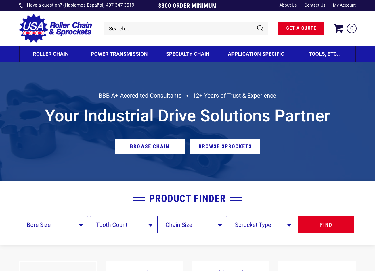 USA Roller Chain Homepage