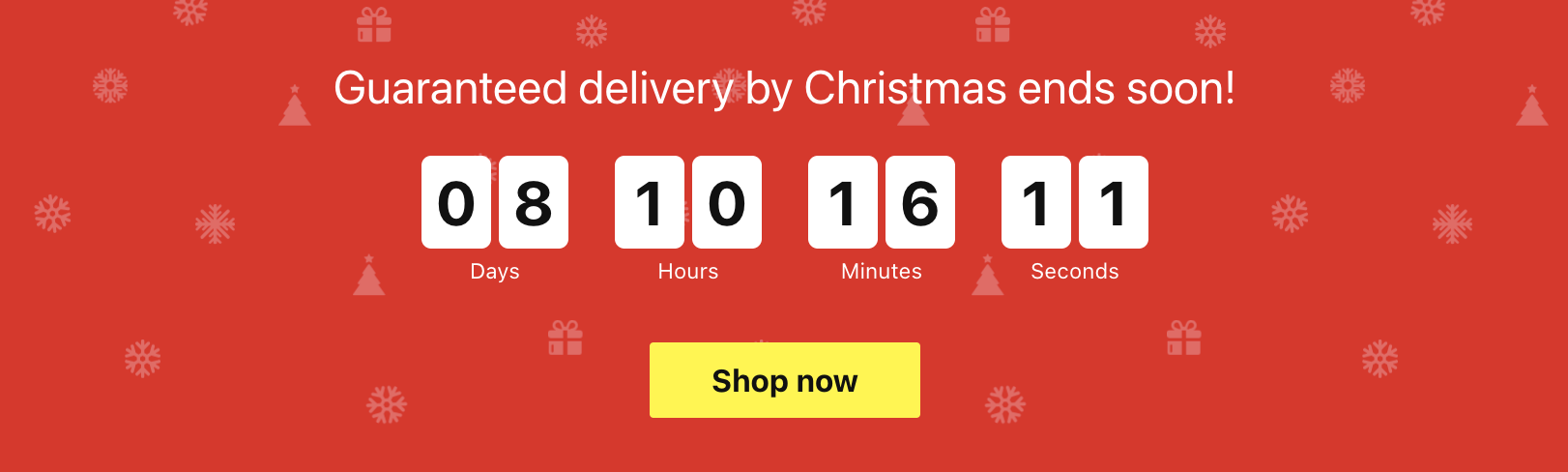 Example of Elfsight countdown widget