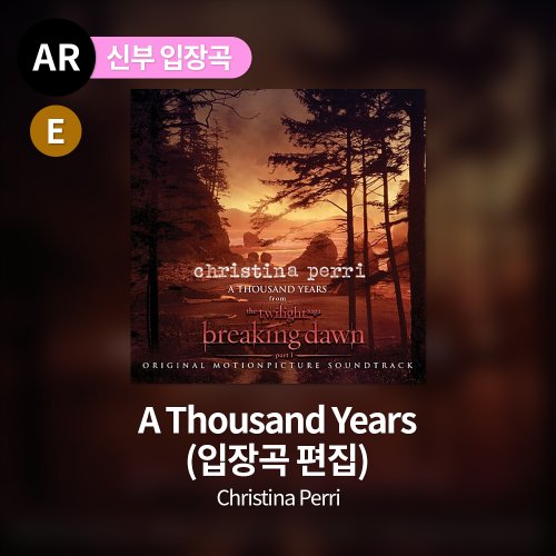 Christina Perri - A Thousand Years (입장곡 편집)