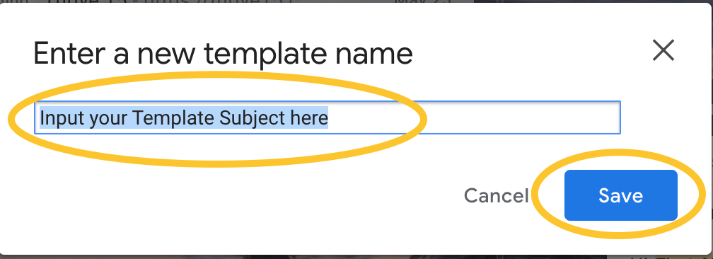 Renaming an Email Template in Gmail