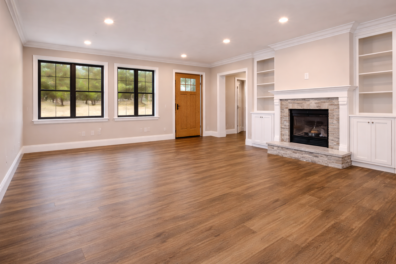 Finish carpentry and trim details like casings and crown