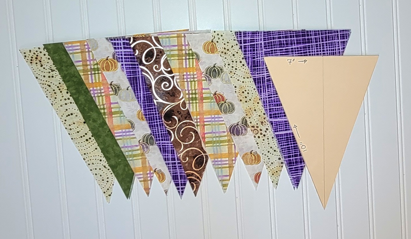 pennant flag banner pieces