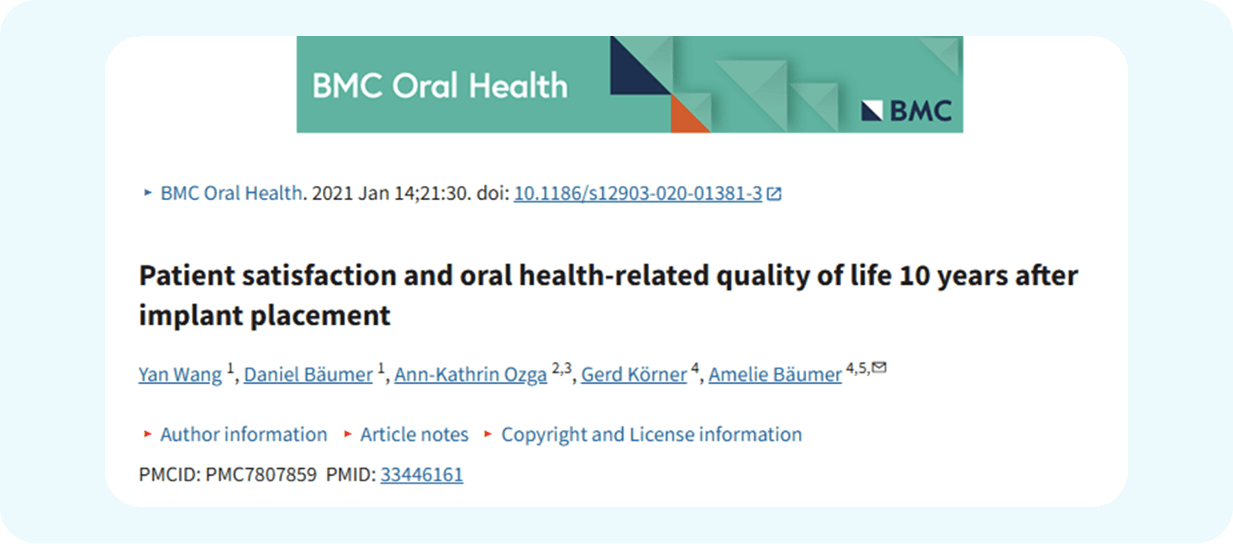 Research paper: Patient satisfaction and quality of life