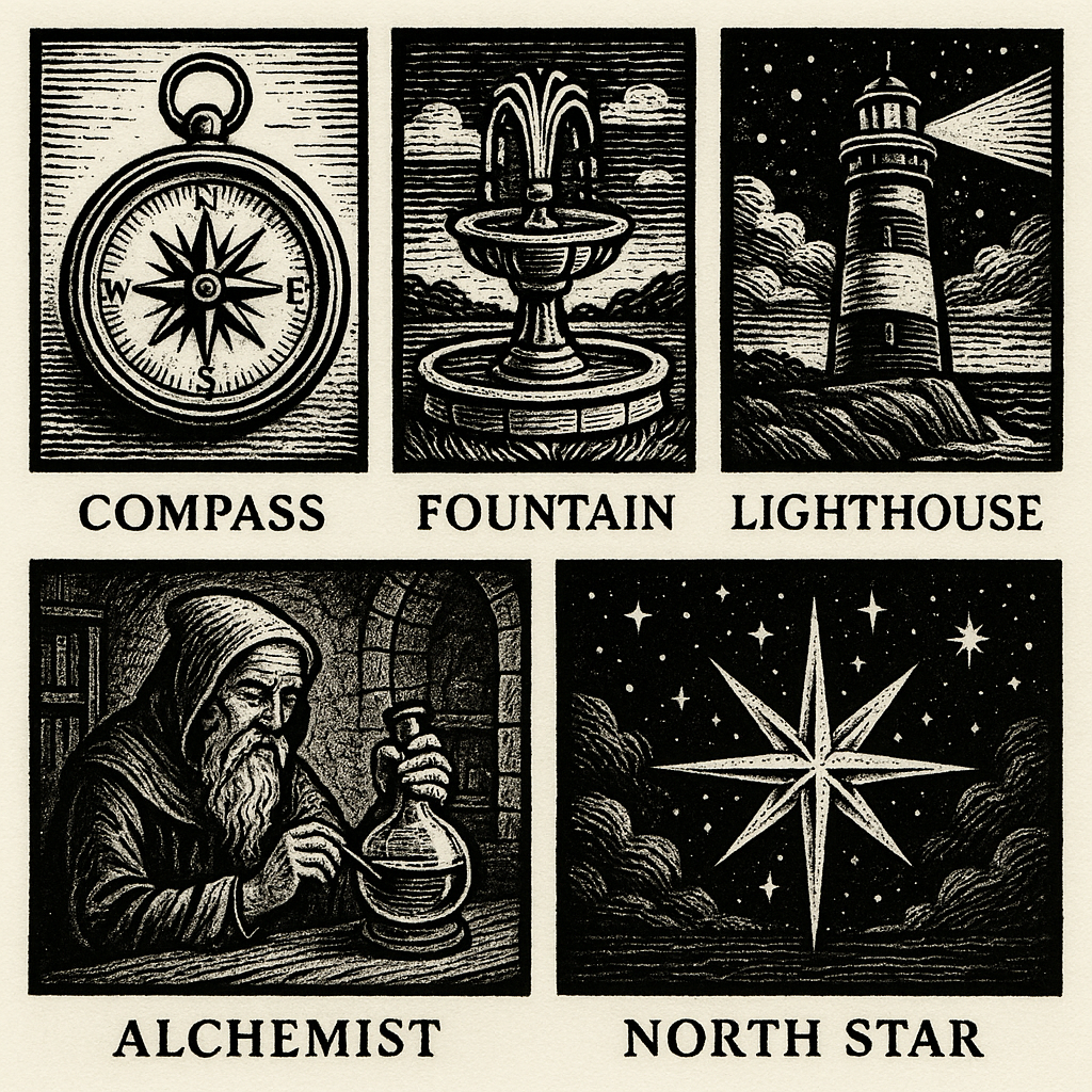 5 songwriting types: compass, fountain, lighthouse, alchemist, north star 5 songwriting types: compass, fountain, lighthouse, alchemist, north star