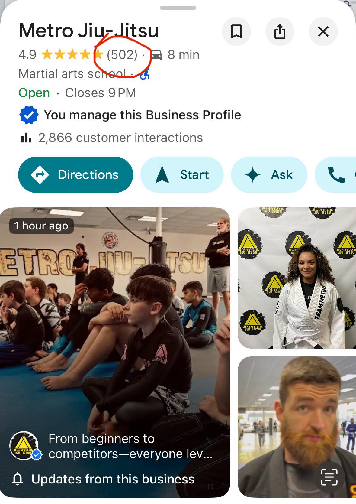 What makes us the highest reviewed Jiu-Jitsu academy in the State?