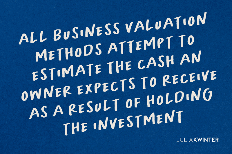 business valuation methods quote