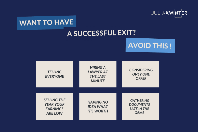 Selling a business checklist: 6 mistakes to avoid for a successful exit Selling a business checklist: 6 mistakes to avoid for a successful exit