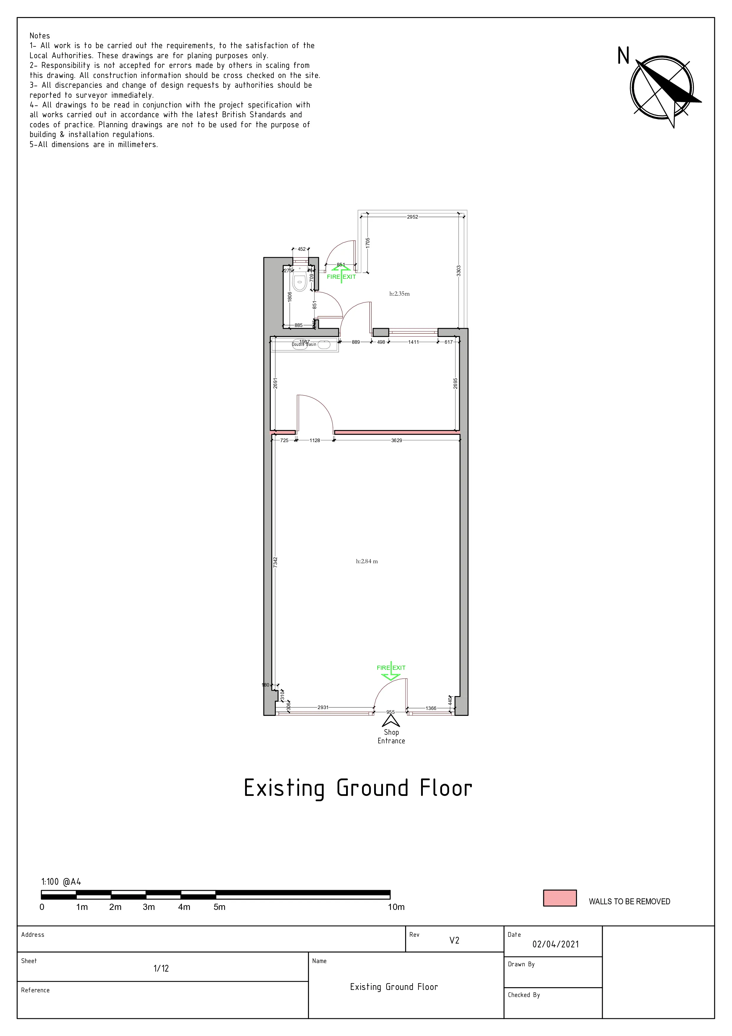 Existing Front Elevation