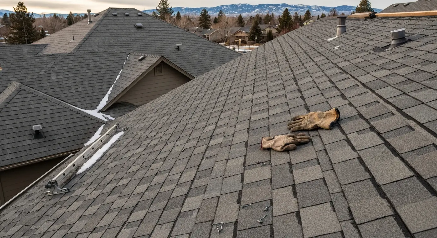 Asphalt shingle installation