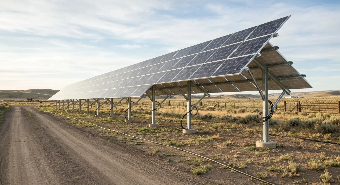 Commercial ground mount solar array