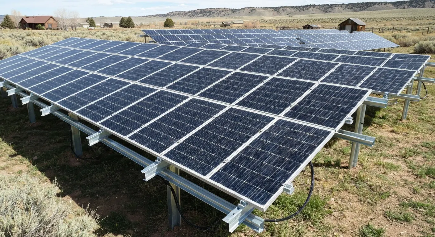 Ground mounted solar array