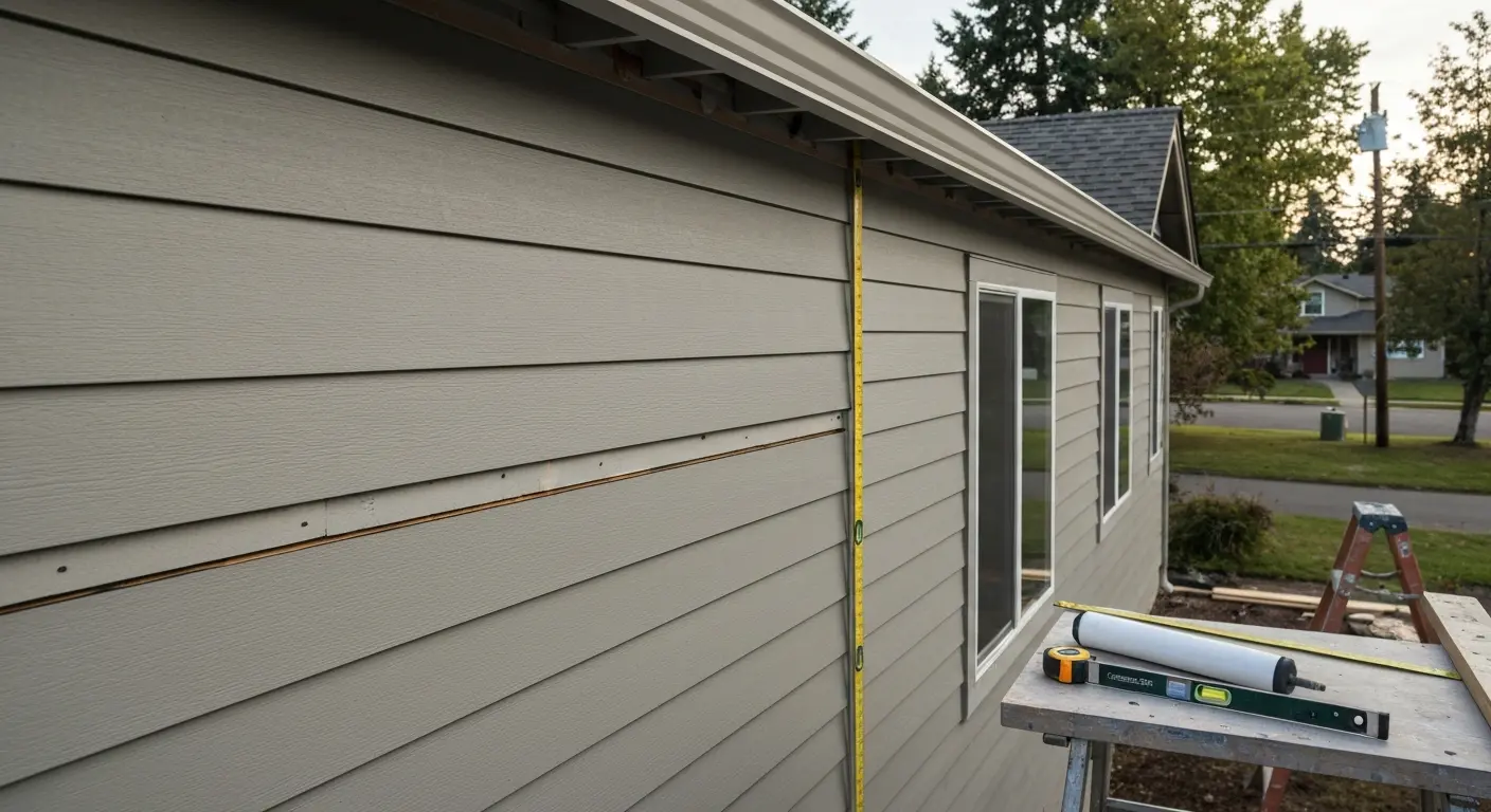 Fiber cement siding installation