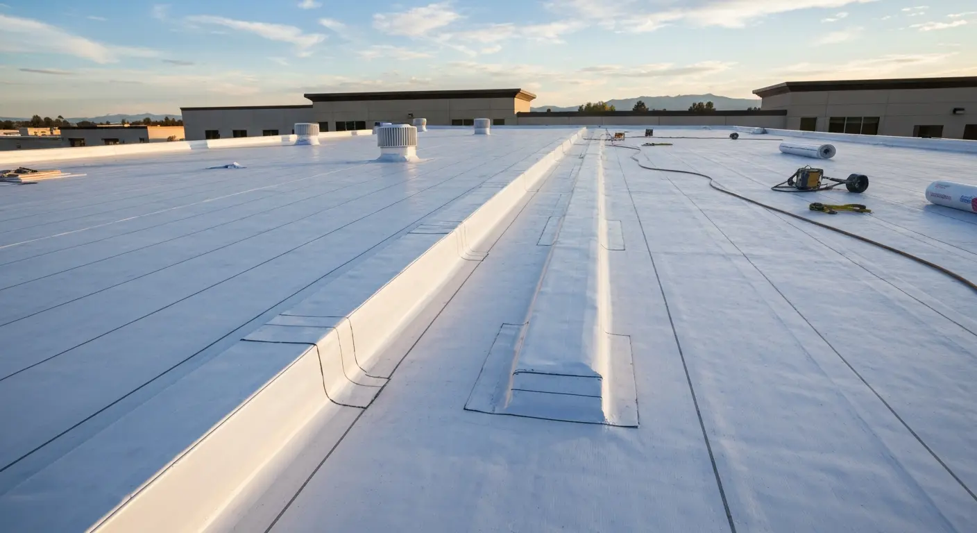 Flat roof system
