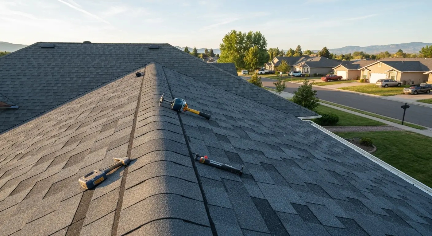 Asphalt shingle roofing installation