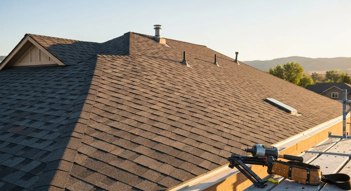 Asphalt shingle roof installation