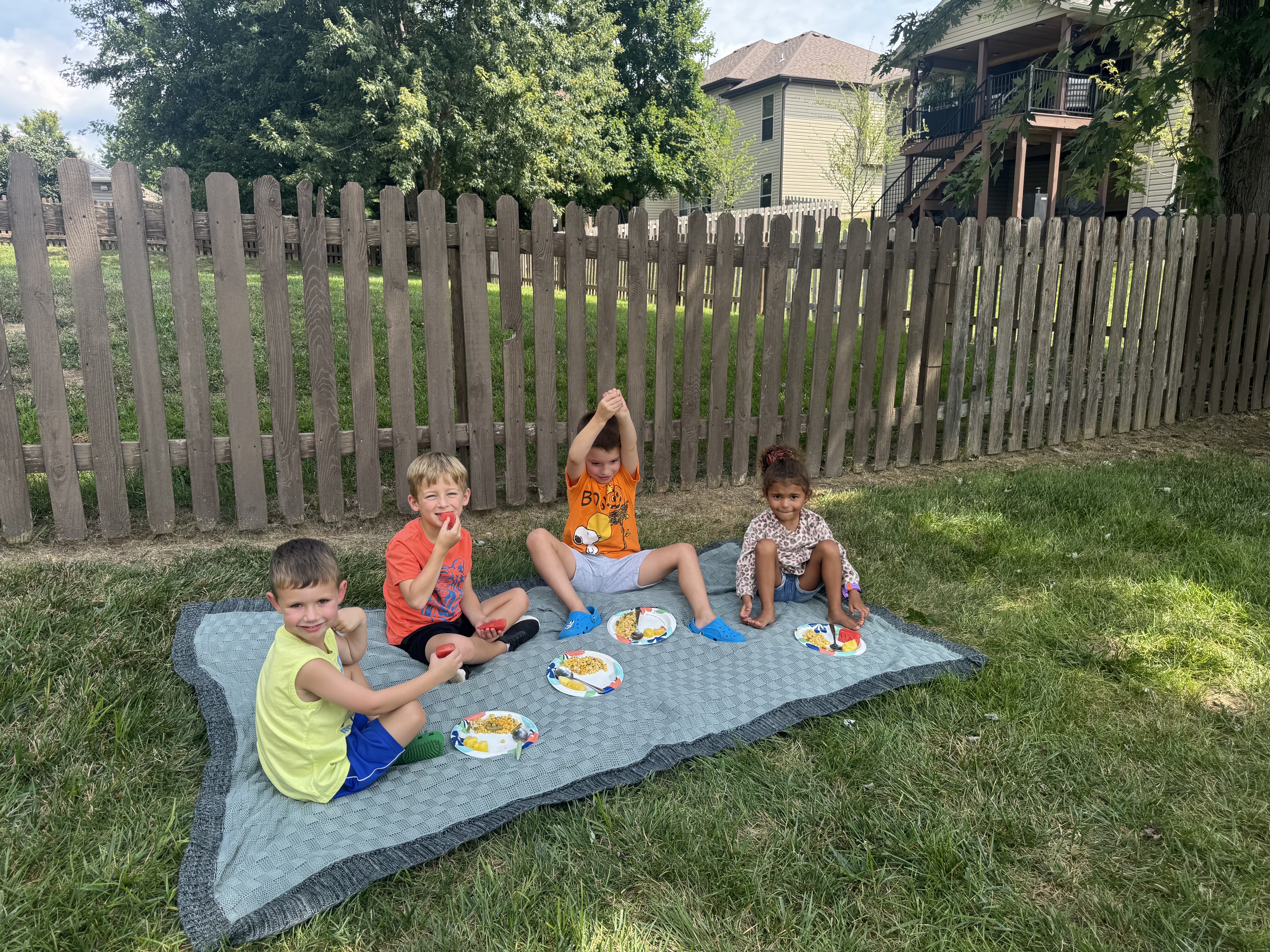 Happy children playing