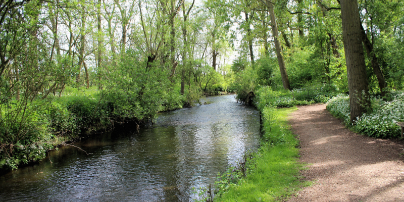 River Arrow through Coughton Court