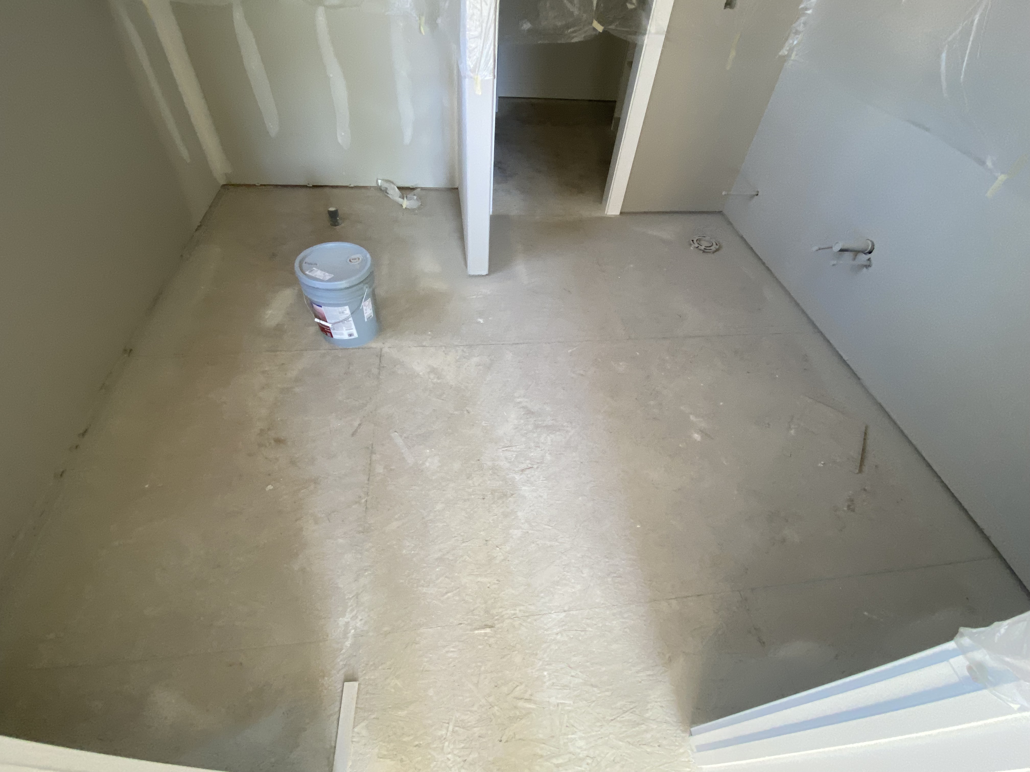 Floor prepared for Tile prep Floor prepared for Tile prep