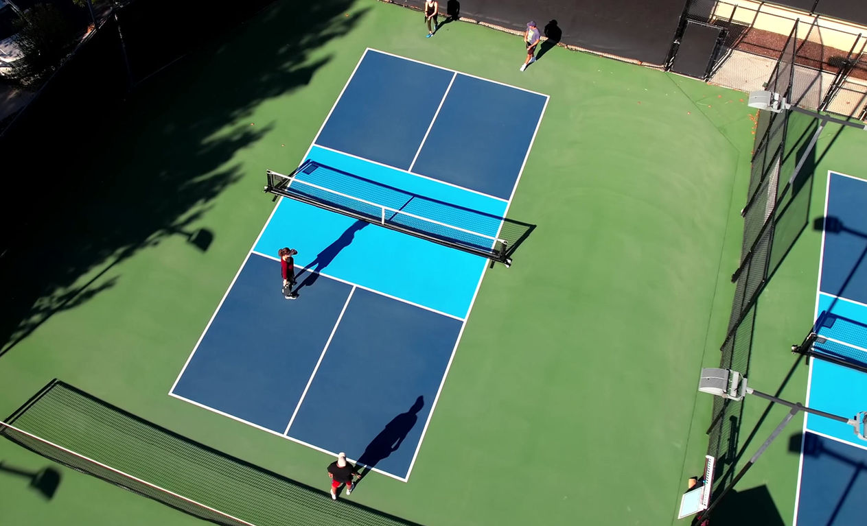 Tennis Court with playing Tennis Court with playing