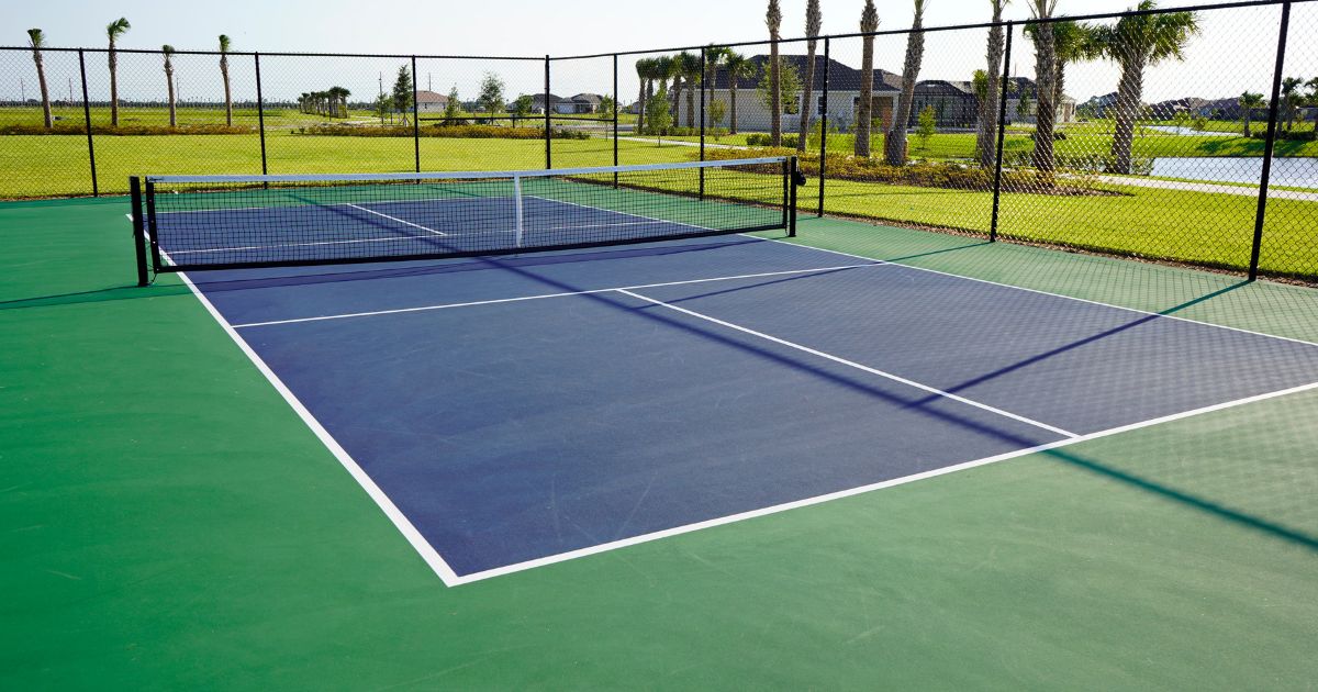 green pickleball court green pickleball court