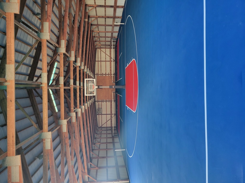 Basketball court installation in Bergman in Kansas Basketball court installation in Bergman in Kansas