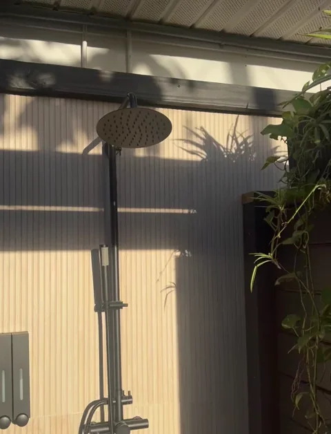 Outdoor Shower At Indi Yard Outdoor Shower At Indi Yard