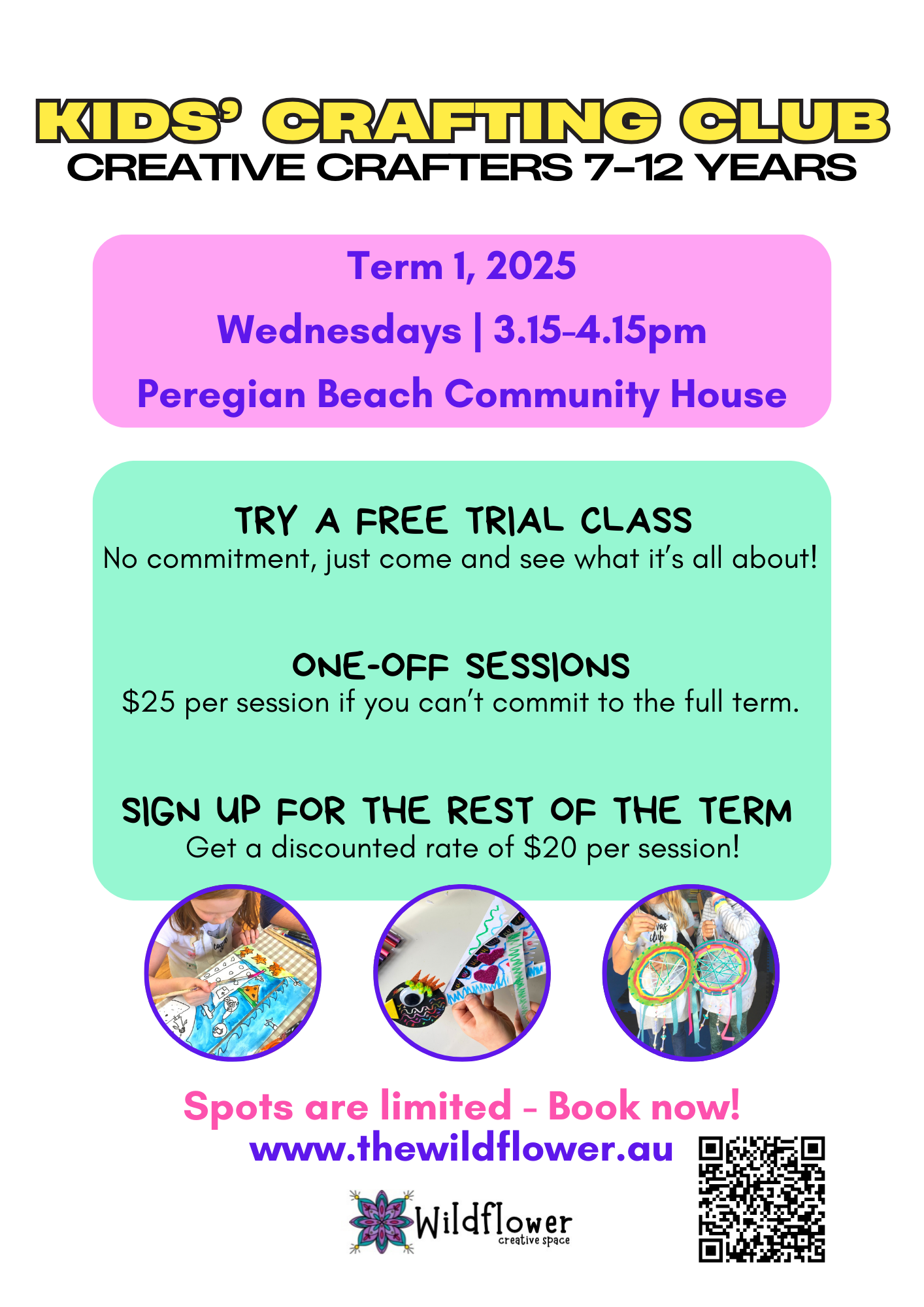 Kids' Crafting Club Flyer Kids' Crafting Club Flyer