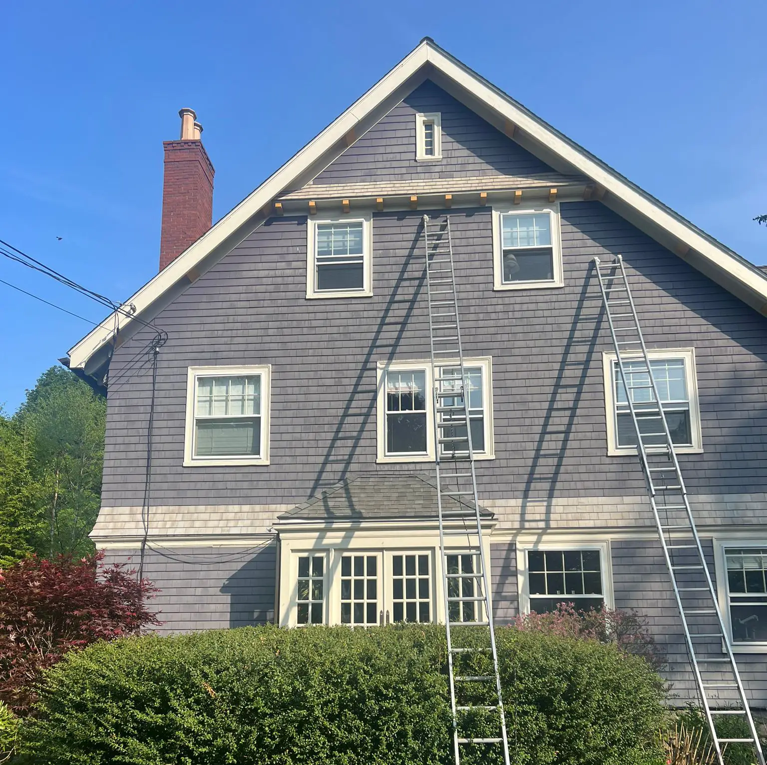Painting vinyl siding before and after