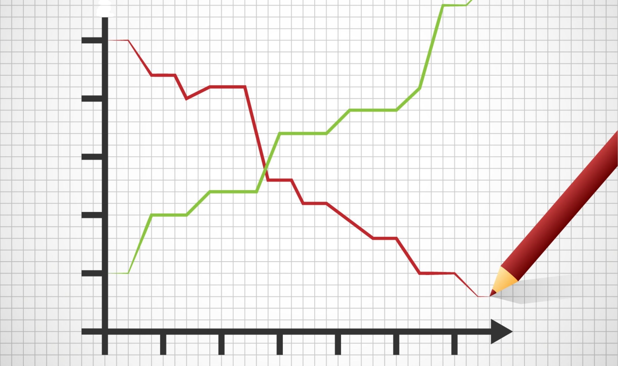 A graph showing a non linear growth path because it's what to expect in your first year of business A graph showing a non linear growth path because it's what to expect in your first year of business