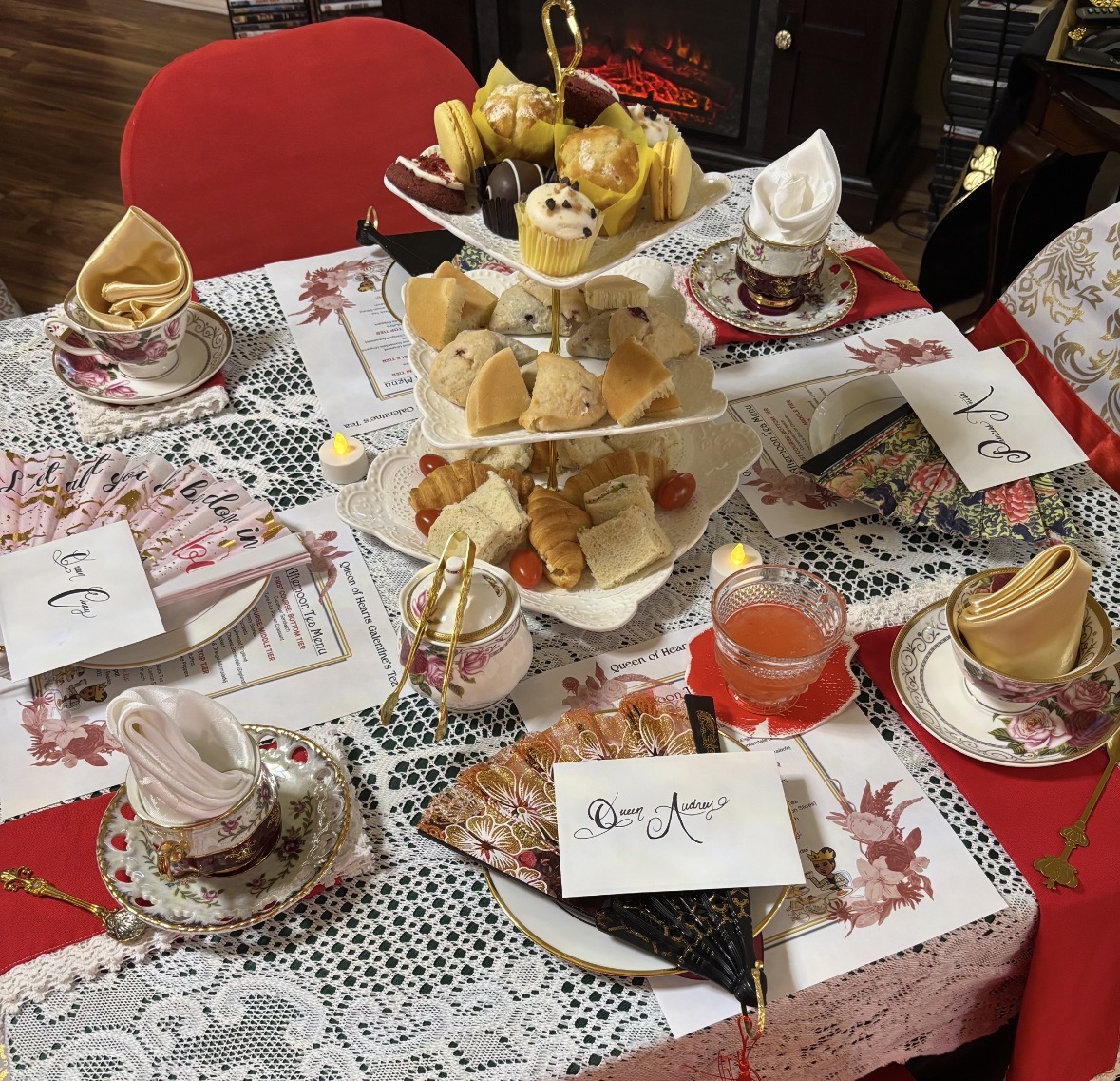 Queenie's Spot Afternoon Tea Set Up