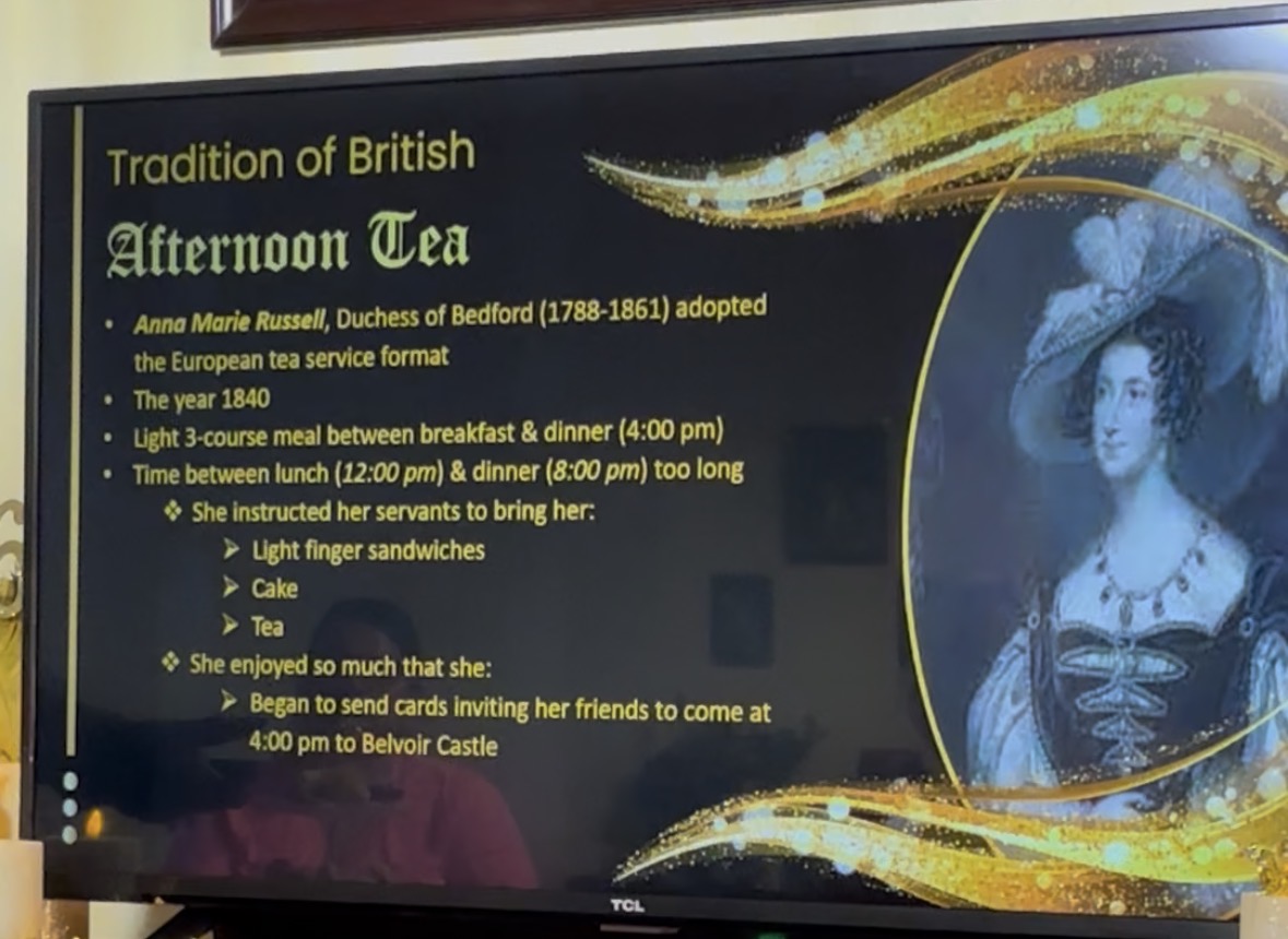 History on Afternoon Tea