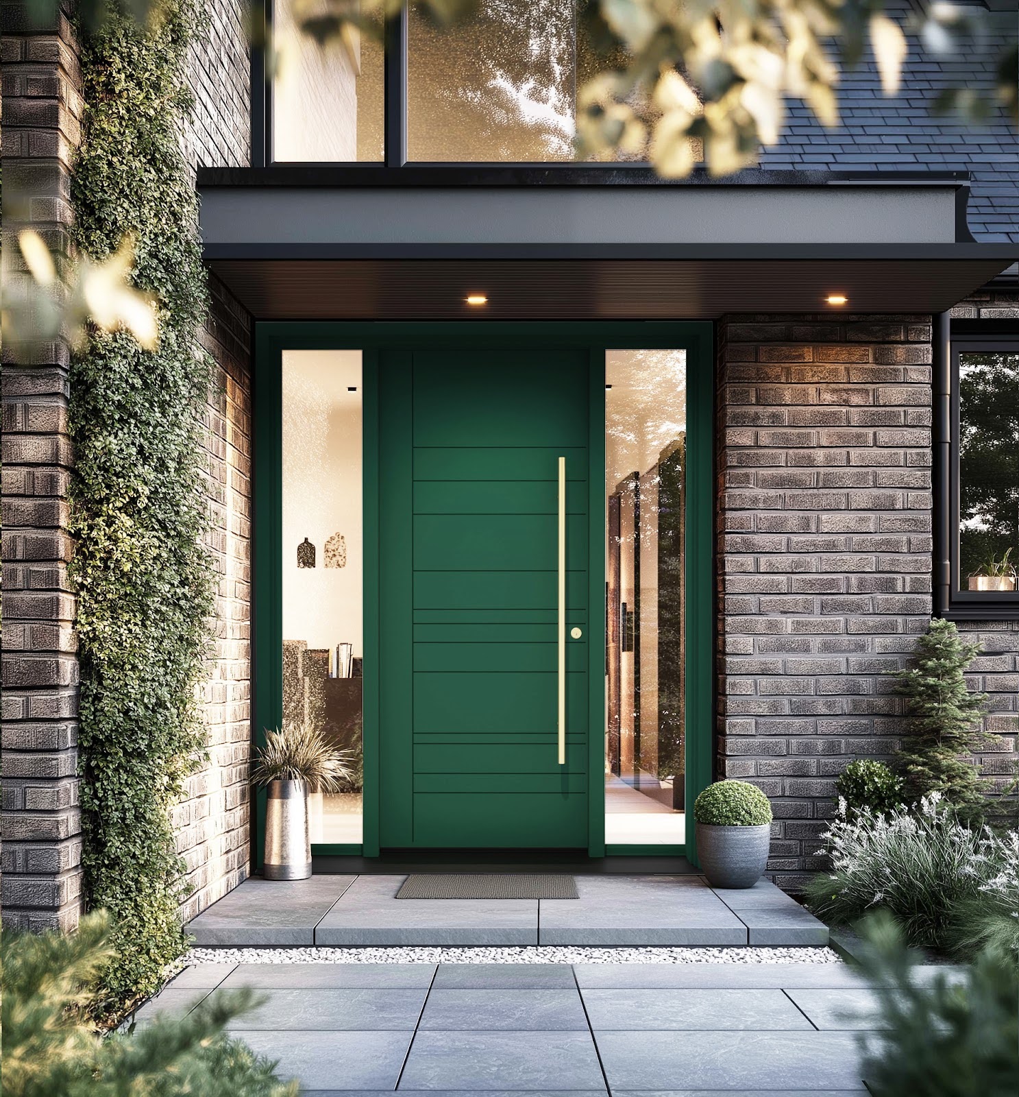 Contemporary, evergreen, Mastergrain front door available at Fasada in Oakville.