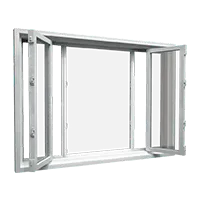 Stand alone image of an End-Vent Slider Window from Vinylbilt, available at Fasada Windows and Doors Oakville. Stand alone image of an End-Vent Slider Window from Vinylbilt, available at Fasada Windows and Doors Oakville.