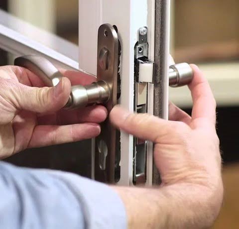 A multipoint locking mechanism works when the handle is lifted upwards to provide added safety and security. A multipoint locking mechanism works when the handle is lifted upwards to provide added safety and security.