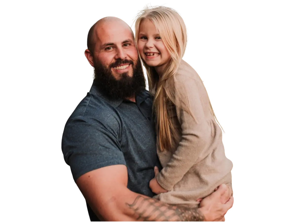 Troy with daughter