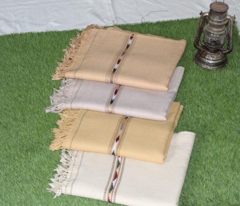 Handmade Pure Wool Shawl (100% Wool) | Salam Pora Made Classic Solid Colors