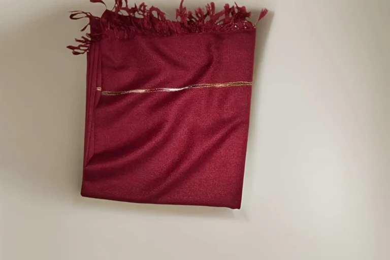 Handmade Pure Wool Shawl | Maroon Color