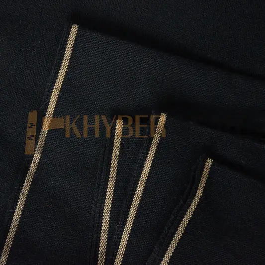 Charsadda Handmade Black Classic Khaddar