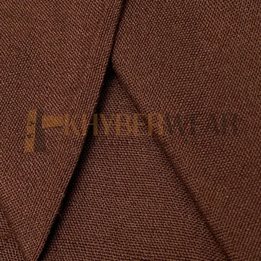 Charsadda Handmade Chocolate Color Classic Khaddar